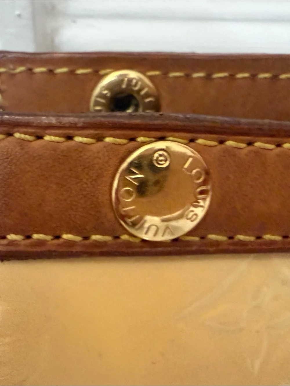 Authentic Louis Vuitton Monogram Vernis Roxbury Drive Bag - stain on corner